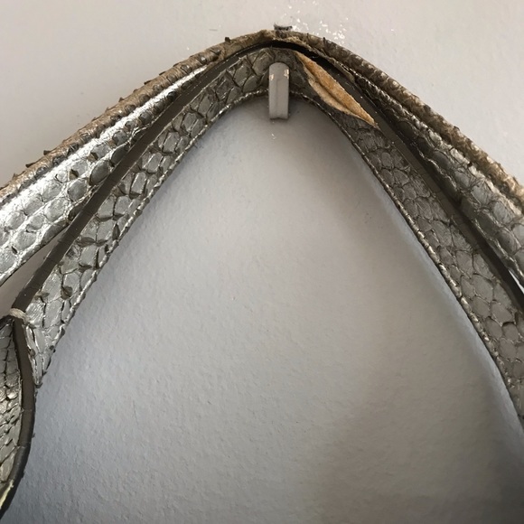Reed Krakoff Silver snakeskin tote shopper - Picture 3 of 7